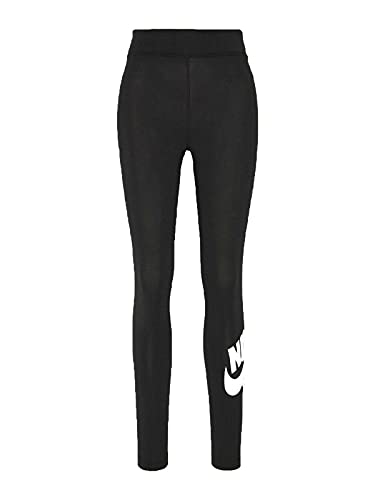 Nike Damen W Nsw Essntl Lggng Futura Hr Leggings, Black/White, S EU