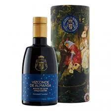 VIZCONDE DE ALMANSA | Aceite de Oliva Virgen Extra Variedad Coratina - Con Estuche - Botella cristal 500 ml