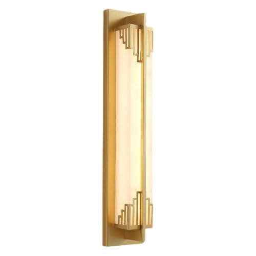 Aplique de pared dorado de diseño chino traslúcido, iluminación de alta gama para salón