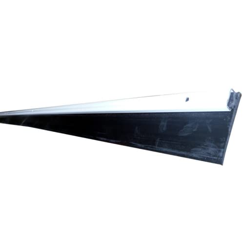 Burlete para Puerta de Garaje 305cm. Perfil de Aluminio Color Plata. Labio de Arrastre de 45mm de Caucho para Superficies Lisas. Muy Maleable. Resistente al Desgaste. Fijación Mediante Tornillos.