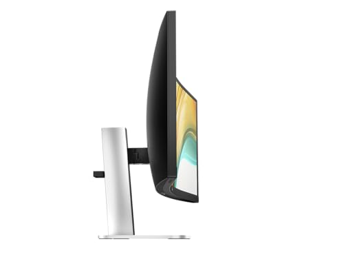 Image of HP Series 5 Pro 34 inch WQHD USB-C Conferencing Monitor, 5MP Pop-up Webcam, 4x3W Speakers, Tilt, Swivel, Height Adjustment Mount, Displayport, HDMI & DKZ USB Hub, Black /Silver 2 Pack