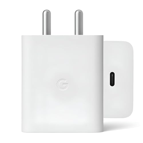 Image of Google 30W Original Type C Fast Charging Power Adapter for Google 9A / 9 Pro XL /9 Pro /8 Pro /8 /8a,7 Pro /7 /7A, Pixel 6a, Tablet /Chrome Books & Other USB C Devices Quick Charger Support - 30 watt, White