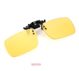 TopHomer 1 Pair Clip-on Polarized Sunglasses Anti Glare Driving Glasses Rimless Flip for Working Under Fluorescent Lights Browsing Playing Games Watching TV2
