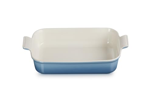 Le Creuset Héritage Plat Rectangulaire, Céramique, 32 cm, 2.31 kg, Chambray, 71102324340001