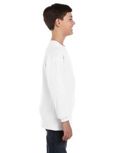 Product of Brand Gildan Youth 53 oz Long-Sleeve T-Shirt - White - XS - (Instant Savings of 5% & More)3