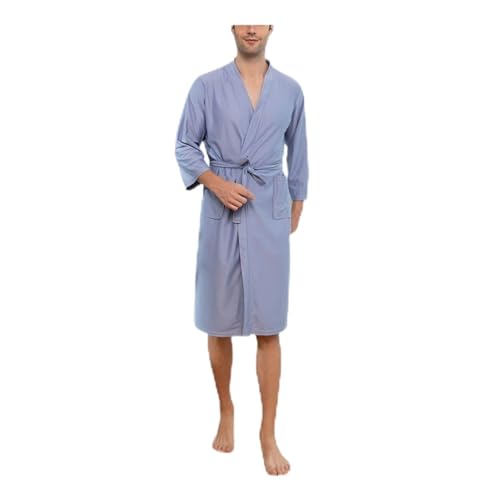Batas tipo gofre unisex dile adiós al albornoz pesado con esta bata de hotel