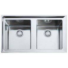 FRANKE Lavello NPX620 2 Vasche Dimensioni 86 x 51 cm Colore Inox Satinato Serie Neptune Plus