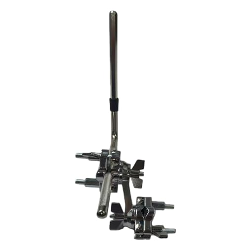 Pince de batterie en métal et support de fixation de cloche en L pour stand