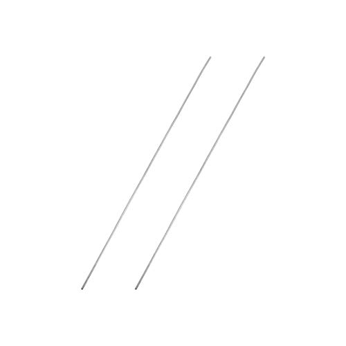 Image of uxcell 1mm x 150mm 304 Stainless Steel Solid Round Rod for DIY Craft - 2pcs