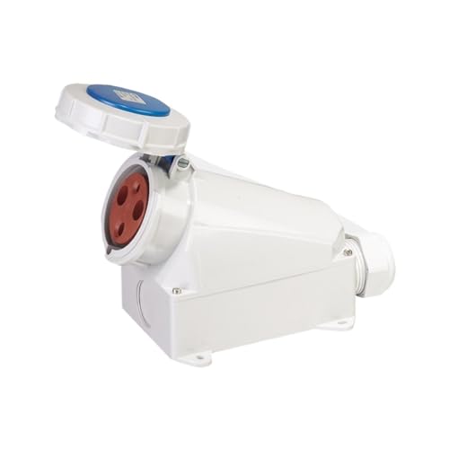 Prise 63A étanche industrielle SP-128 tripolaire connecteur femelle 3 trous
