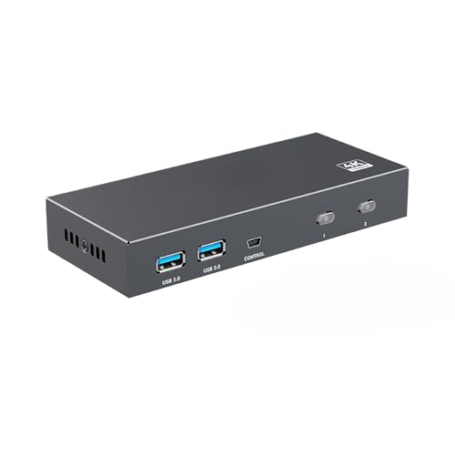 Switch KVM DisplayPort 8K60Hz pour télétravaillez sur deux PC avec un seul écran