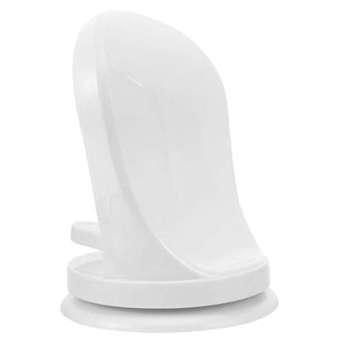 Reposapiés de baño blanco PRETYZOOM de plástico con pedal de pared para ducha