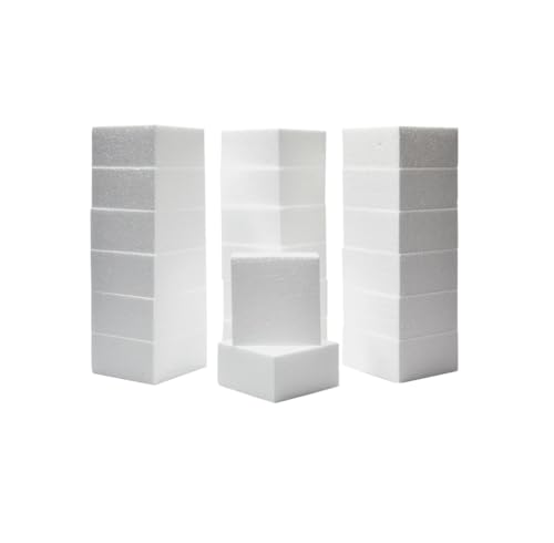 Shape Your Craft - 20 Pack Polystyrene Foam Blocks for Crafts - 4