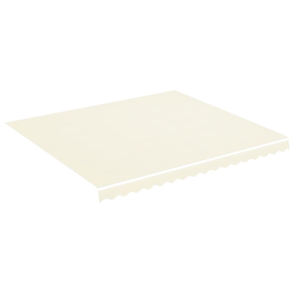 Leasha Toile de Rechange Store Banne avec Lambrequin, Toile Tissu de Remplacement pour Auvent 380x345 cm Crème