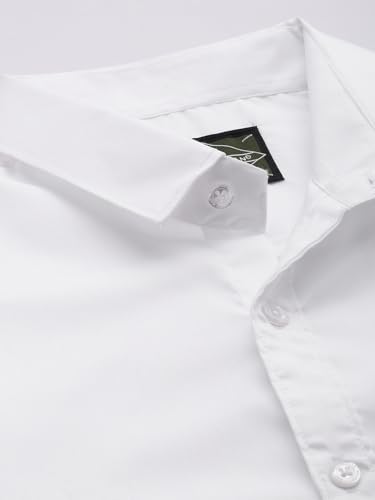 Majestic Man Men's Cotton Slim Fit Solid Casual Shirt