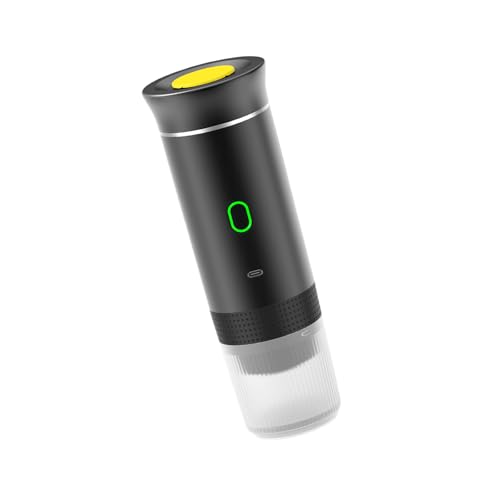 Cafetera espresso con textura ABS para cápsulas de café y preparación de polvo portátil para coche, hogar y camping, varios colores
