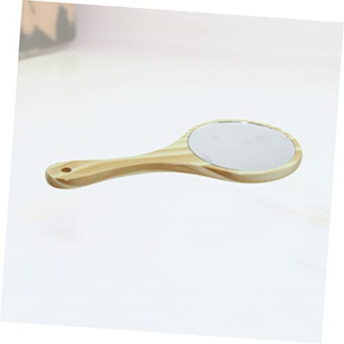 Espejo de Maquillaje Portátil Vintage de Madera miniatura 4