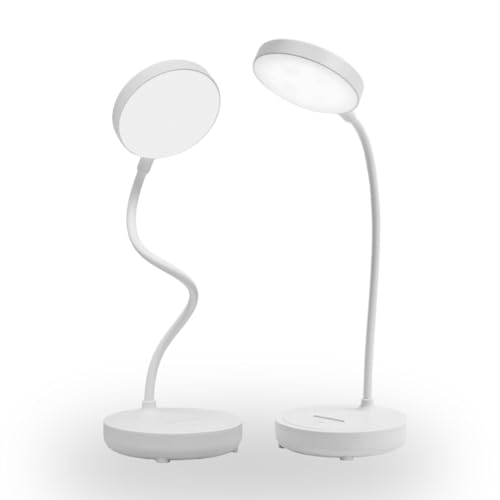 Luminária Touch Recarregável de Mesa com 20 LEDs, Braço Flexível e Design Articulado – Bivolt, Perfeita para Leitura, Trabalho e Estudos