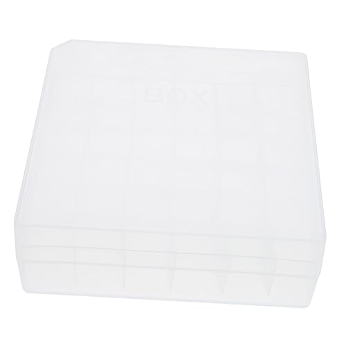 FOMIYES 36-slot Plastic Vial Storage Box Sample Vial Case for Lab Use Portable Injection Organizer