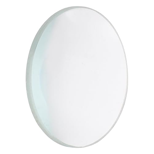 SUPVOX Glasses Lens 50mm Double Convex Lens Convex Glass Large Diameter for Science Projects