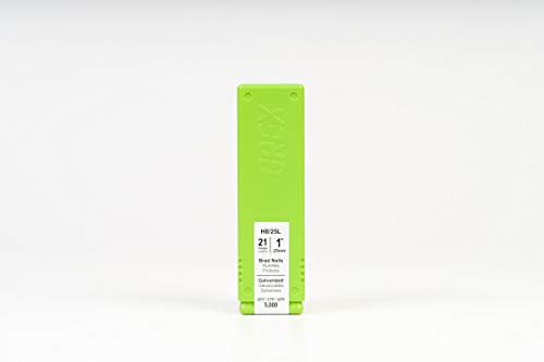 Grex H8/25L 21 Gauge 1-Inch Length Galvanized Brad Nails (5,000 Per Box), 1" #TOP1