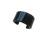 Colorful Acrylic Resin Open Bracelet Geometric Simple Transparent Tortoiseshell Acetate Plate Cuff Bangle Lightweight Chunky Thick Thin Wide Face Plastic Bracelet for Women Jewelry (A black)