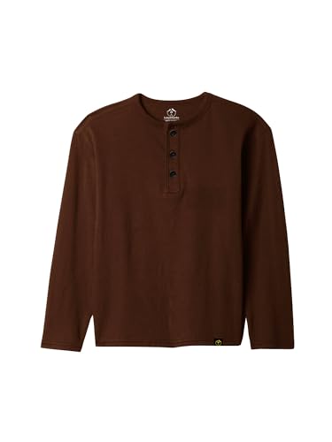Image of LAZYCHUNKS T-Shirt for Men|Plain Henley Full Sleeve T Shirt|Cotton Blend T Shirt for Men|Men's T-Shirt|Tshirt for Men Stylish|T-Shirts for Men Regular Fit.