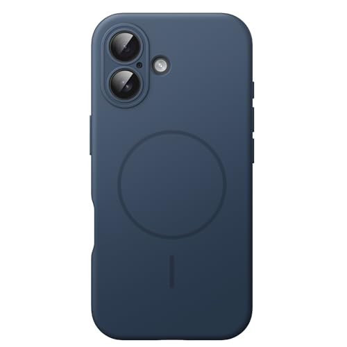 Image of JETech Magnetic Silicone Case for iPhone 17, Navy Blue