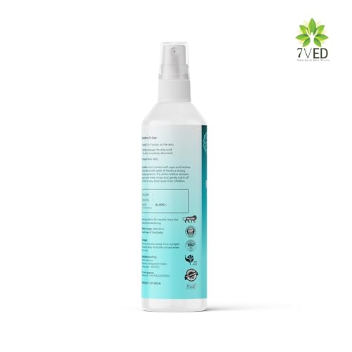 7VED Natural Magnesium Oil Spray with Dead Sea Salt for Joint Pain Relief, He...