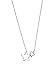 Produktbild Silver Plated Necklace with Double Star