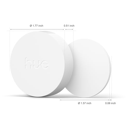 Image of PHILIPS Hue Wireless Smart Light Switch Button, White, 1 Pack, Portable and Battery Powered, Smart Home Control, Requires Hue Bridge, Easy, No-Wire Installation