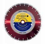 Disco de diamante CUTS CD 604 para hormigón armado, curado y muy abrasivo, diámetro 350
