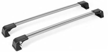 Bars Luggage Carrier Silver Aluminum 2 Pcs