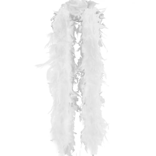 Federboa Weihnachtsboa, 200CM Flauschige Federboa Feder Schal Verkleidung Einfarbig Flauschige Girlande für Damen Kinder Karneval Fasching Stola...