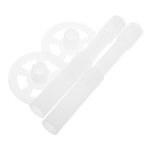 SOLUSTRE 2pcs Pickle Press Kitchen Gadget Press Plate Tools Fermenting Weights Cocktail Muddler Canning Supplies Press Tool for Jar Stick White Plastic