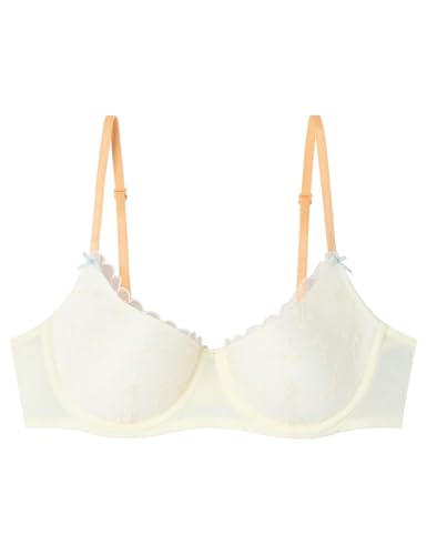 Women'secret Padded Spring Broderie Sujetador, Blanco, 75B para...