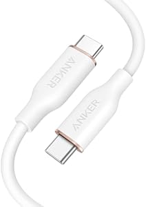 Anker 240W Powerline III Flow, [1 Stück 0,9m] USB C auf USB C Kabel, PD 3.0 USB C Ladekabel für iPhone 17 Pro Max/iPhone Air/16/15 Serie, Samsung Galaxy S25/S24, MacBook Pro/Air, iPad Pro/Air