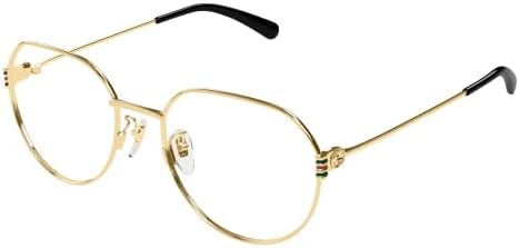 Gucci Gold Rectangular Eyeglasses