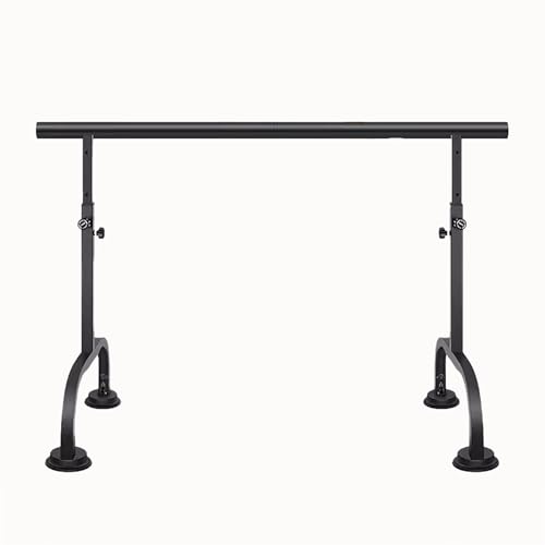 Barre de ballet portable rose avec ventouses pour sol lisse