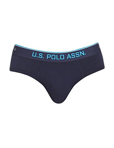 Image of U.S. Polo Assn. Mens Cotton Coolmax Solid I706 Briefs - Pack of 1