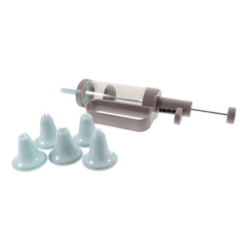 BEBEMOKO Cookie Press Kit Cookie Decorating Supplies Biscuit Maker Comfort Grip Replaceable Paste Perfect for Baking Random Color