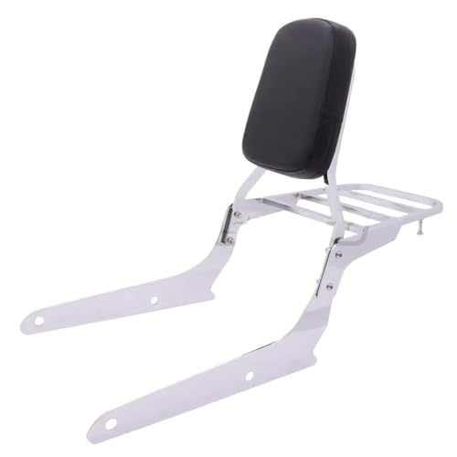 Sissy bar moto Shadow 750 avec porte-bagages chromé haute résistance