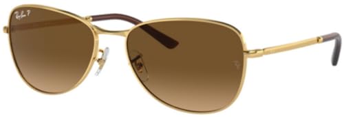 Ray-Ban RB3733 Sunglasses Bundle: RB 3733 001/M2 Arista/Brown Gradient Polar Crystal Polarized and Eyewear Cleaning Kit