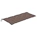 vidaXL Coussin de Banc de Jardin Coussin de Siège Coussin de Banc de Patio Meuble de Jardin Extérieur Terrasse Taupe 120x50x7 cm Tissu