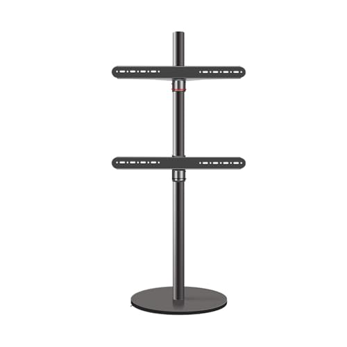Support TV au sol rotatif 360° pour écran LCD 37-75 pouces et max 45kg