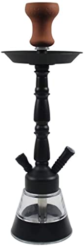XJHYJS Hukahn Mit Schläuchen, Ca. 43 cm Inkl, Parteiraucher Set Schwarz, Ohne Nikotin – Bild 3