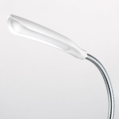 Image of Desk LED Lamp, Modern Swing Arm Desk Light, Eye Caring Table Lamp, for Bedside Reading, Study, Home & Office, 3 AAA Battery Powered(Not Included), White LED Color, Random Body Color, Pack of 2
