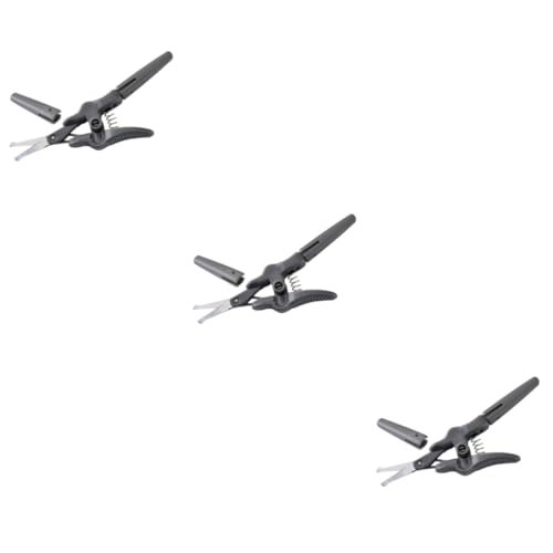 BIUDECO 3pcs Elegant Facial Hair Scissor Eyebrow Scissors for Women Small Scissor Beauty Beauty Brow Trimmer