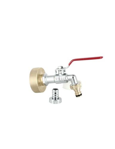 Multicuves - Raccord cuve S60X6 Laiton - Robinet Laiton 15 mm + Nez 20x27