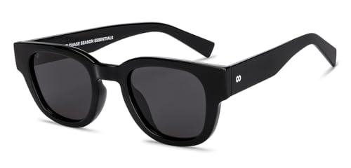 Image of VINCENT CHASE EYEWEAR Polarized and 100% UV Protected | Branded and Stylish Sunglasses | Full Rim Square | Season Essentials | For Men & Women | Large |